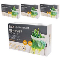 프로그 대용량비닐 봉투 76 x 90 cm 80L x 20매, 4개