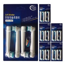 Toothcare 오랄비 전동칫솔 호환칫솔모 일반회전용 4p, 6개입