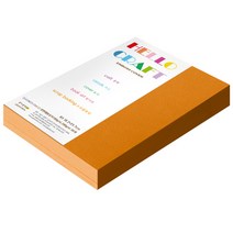종이문화 양면엠보싱지 다빈치엠보 B5 No.15 오렌지, 120매입
