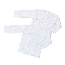 베이비앤아이 코모스베이비 하트 배냇저고리 블루 + 핑크