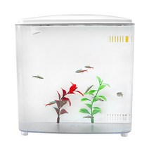 아마존 일체형 미니 테이블어항, 화이트