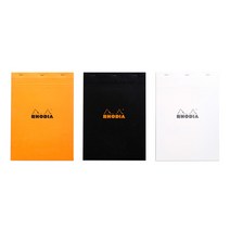 로디아 메모패드 격자 No 18 A4 3p, 오렌지, 블랙, 화이트, 1세트