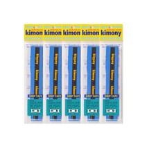 키모니 배드민턴 하이 포스트 레전드 오버그립 스노우 KGT139 5p, 블루