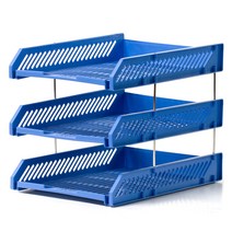 멜팅홈 라이트 트레이 서류정리함, 블루, 3단