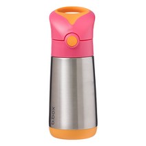 비박스 스텐 빨대컵 350ml, 오렌지핑크, 1개