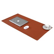 토디아 타비 와이드 책상 키보드 마우스 패드 90 x 45 cm, 브라운, 1개