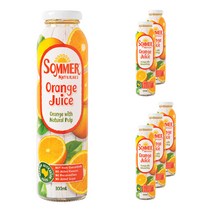 쏘머내추럴스 오렌지 착즙주스, 300ml, 6개