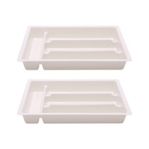 텐바이텐 서랍용 수저분리함400-2p_(923624) 정리선반/다용도선반, 화이트