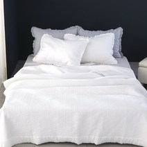 지베딩 모리 뱀부 인견 이불 겸 스프레드, 화이트