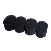 MEO 스틸집게 스펀지 교체형 세척 수세미 리필 4p, 블랙, 1개