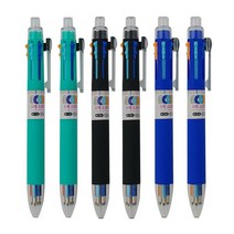 미소로 6색 소프트볼펜 0.7mm 2037 3종, 민트, 블루, 블랙, 2세트