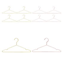 마이워니 메탈 로즈 골드 철제 옷걸이 골드 5p + 로즈골드 5p, 혼합 색상, 10개입
