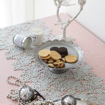 바이지미 민트 가든 레이스 테이블러너, 4인(180 x 36 cm)