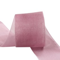 가드 파티장식 오간디 선물포장 리본 폭 16mm, 팥색, 180m