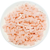 가드 레인보우 DIY 비즈 재료 500g, 살구, 1개