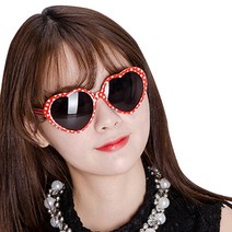 파티쇼 하트 안경, 도트레드, 4개