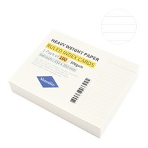 왈가닥스 룰드 인덱스 카드 100매 152 x 203 mm, 화이트, 1개