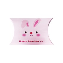 피크닉하우스 애니멀 반달상자 핑크토끼, 혼합 색상, 15개