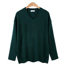 핑예 여성용 달달 브이넥니트