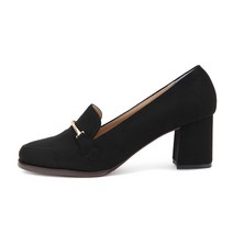 단골언니 여성용 플젠 골드체인 힐 로퍼