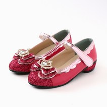 레빗풋 여아용 왕관굽 구두