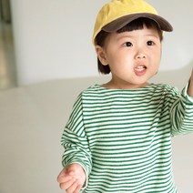 느엘 유아동용 기본줄무늬 긴팔티
