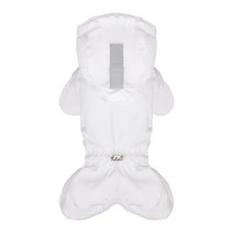 퍼피엔젤 R MAGAGIO TM 스노우 반려동물 후드 패딩 오버롤 OW452, 0 White