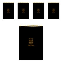 OXFORD 블랙PP A5 상철 80매 노트, 혼합 색상, 5개