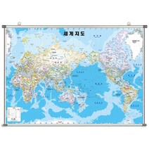 지도닷컴 세계지도 행정 학습 지도 족자형 110 x 78 cm + 대한민국 전도, 1세트