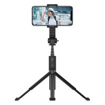 아이엠듀 2in1 블루투스 삼각대 리모컨 셀카봉, IMD-ST21(블랙)