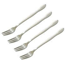 테이블아트 웨이브 실버 디저트포크, 4개
