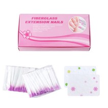 07 화이버글라스 100p + 플랫카드 2p 네일소품세트, 혼합 색상, 1세트