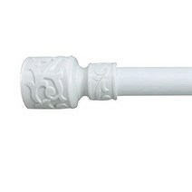 아이디 25mm 커튼봉 + 브라켓 3p + 나사못 6p 세트, 화이트
