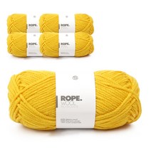 로프울 뜨개실, 09번 노랑, 1개