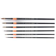 바바라 수채화붓 6종 300R, 2호, 4호, 6호, 8호, 10호, 12호, 1세트