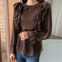 엔비룩 럽프릴 블라우스