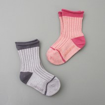 봉봉마카롱 아동용 글리터 양말 2종 세트