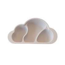 마더스콘 구르미 3칸 흡착식판, 그레이, 단품