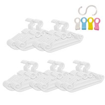 버드시아 연결옷걸이, 맑은하양, 50개입