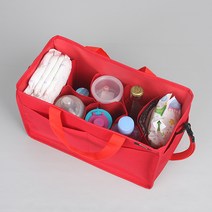 알맹 방수 유모차 이너 기저귀 가방 AMKIB30, 레드