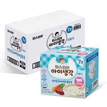 파스퇴르 아이생각 중기 묽은 죽 레토르트 영유아식 90g, 한우 + 당근 + 비타민채 혼합맛, 24개