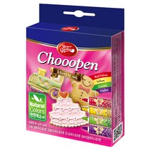 브레드가든 컬러초코 푸드 데코 펜 4종 세트, 80g, 1세트