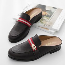 남성용 지테일 가죽블로퍼