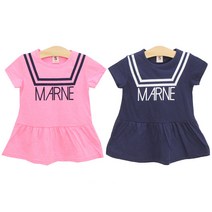 나나키즈 여아용 마린 반팔 원피스 2종