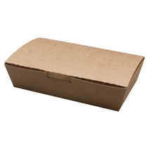더담다 크라프트 일회용도시락 2호, 1개입, 100개