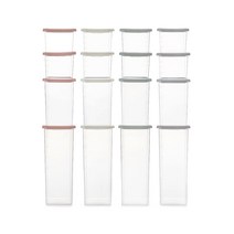 씨밀렉스 냉장고 정리용기 사각형 세트 480ml x 8p + 950ml x 4p + 1300ml x 4p, 1세트