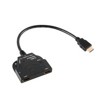 퀄리티어슈런스 Q4K60HZUHD HDMI 2.0 모니터 케이블 분배기, 1개
