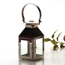 리버그린 글로우 양초용 탑랜턴, 실버