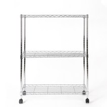 포에타 메탈랙 선반 19mm 450 3단, 실버