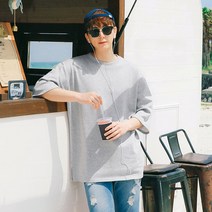 머시따 활용도GOOD 오버핏 7부티셔츠